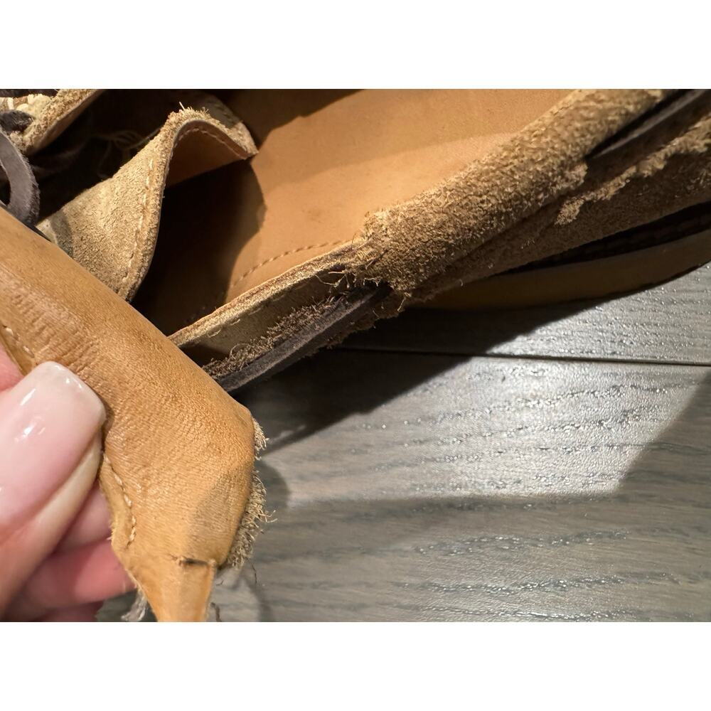 J. Crew Wallace & Barnes Boat Shoes Men's 8.5 Brown Leather Lace-Up Camping - Picture 12 of 12